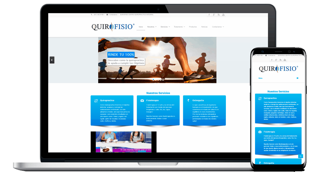 Diseño Web Empresarial Quirofisio