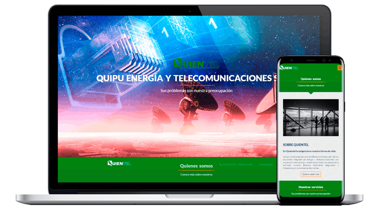 Diseño Web Empresarial Quientel