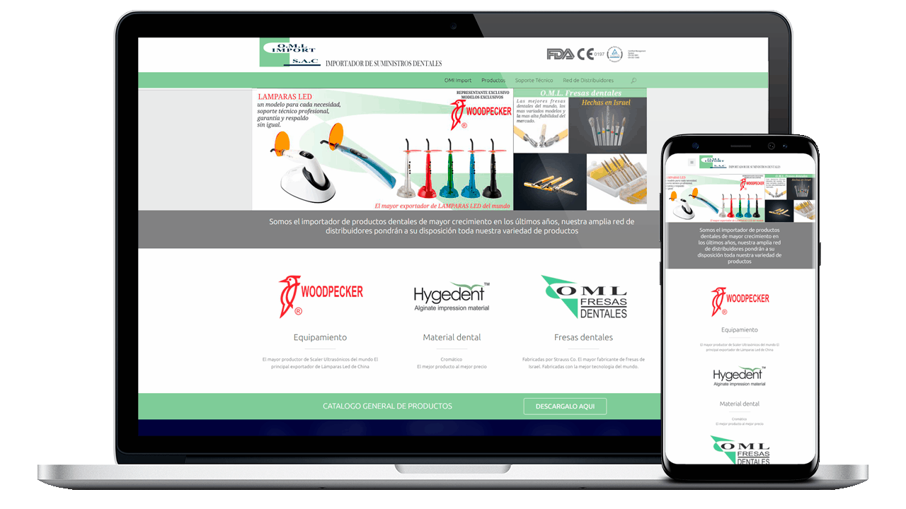 Diseño Web Empresarial OML Import 